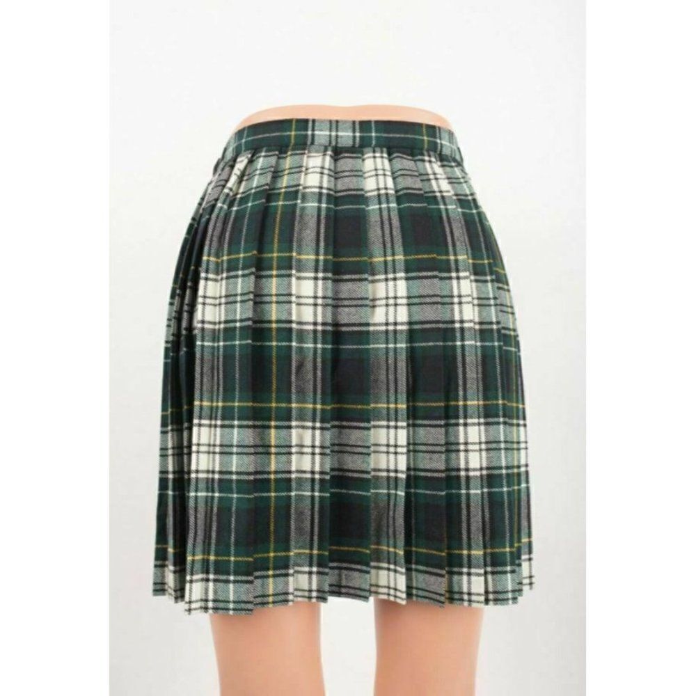 House of Ireland Girls Plaid Cape Poncho Coat & Skirt L 7-8 8-10 Tartan Plaid - Picture 10 of 11